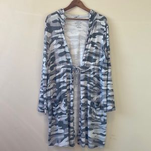 Torrid Grey Camo Long Cardigan